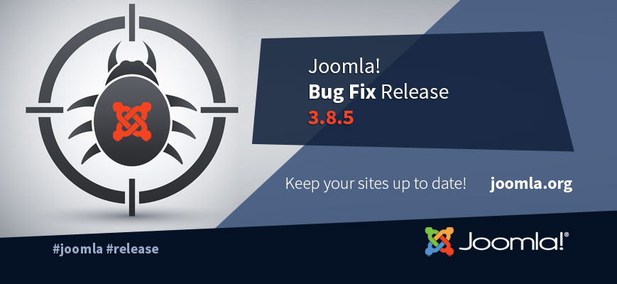 Joomla 3.8.5 lançamento